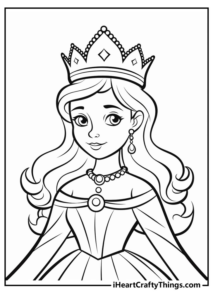 Queen Coloring Pages (100% Free Printables)