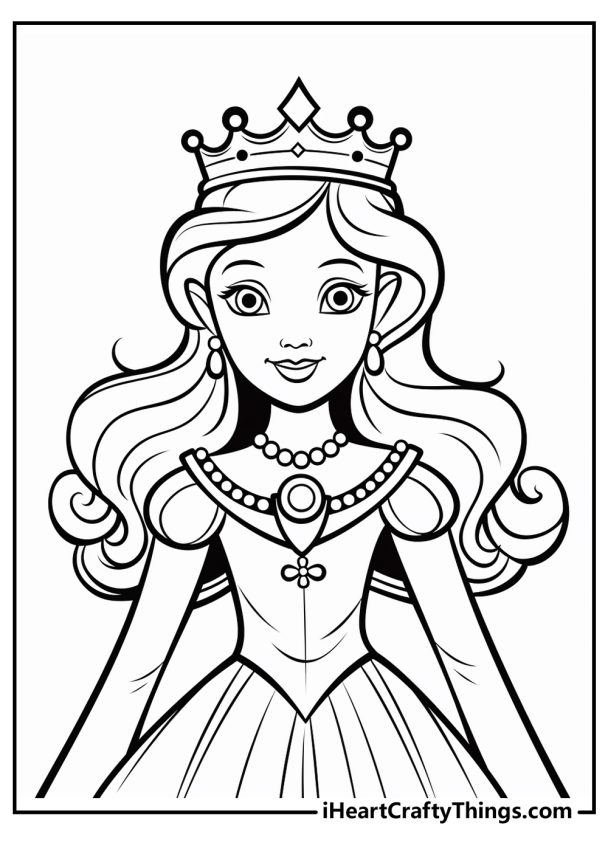 Queen Coloring Pages (100% Free Printables)