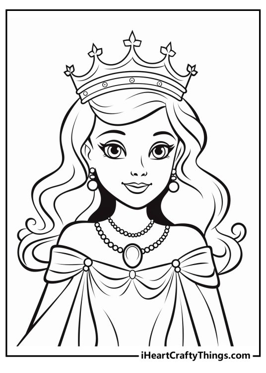 Queen Coloring Pages (100% Free Printables)