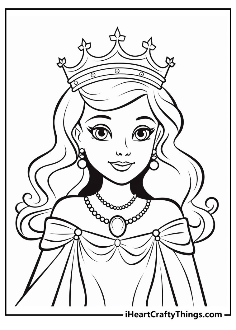 Queen Coloring Pages (100% Free Printables)