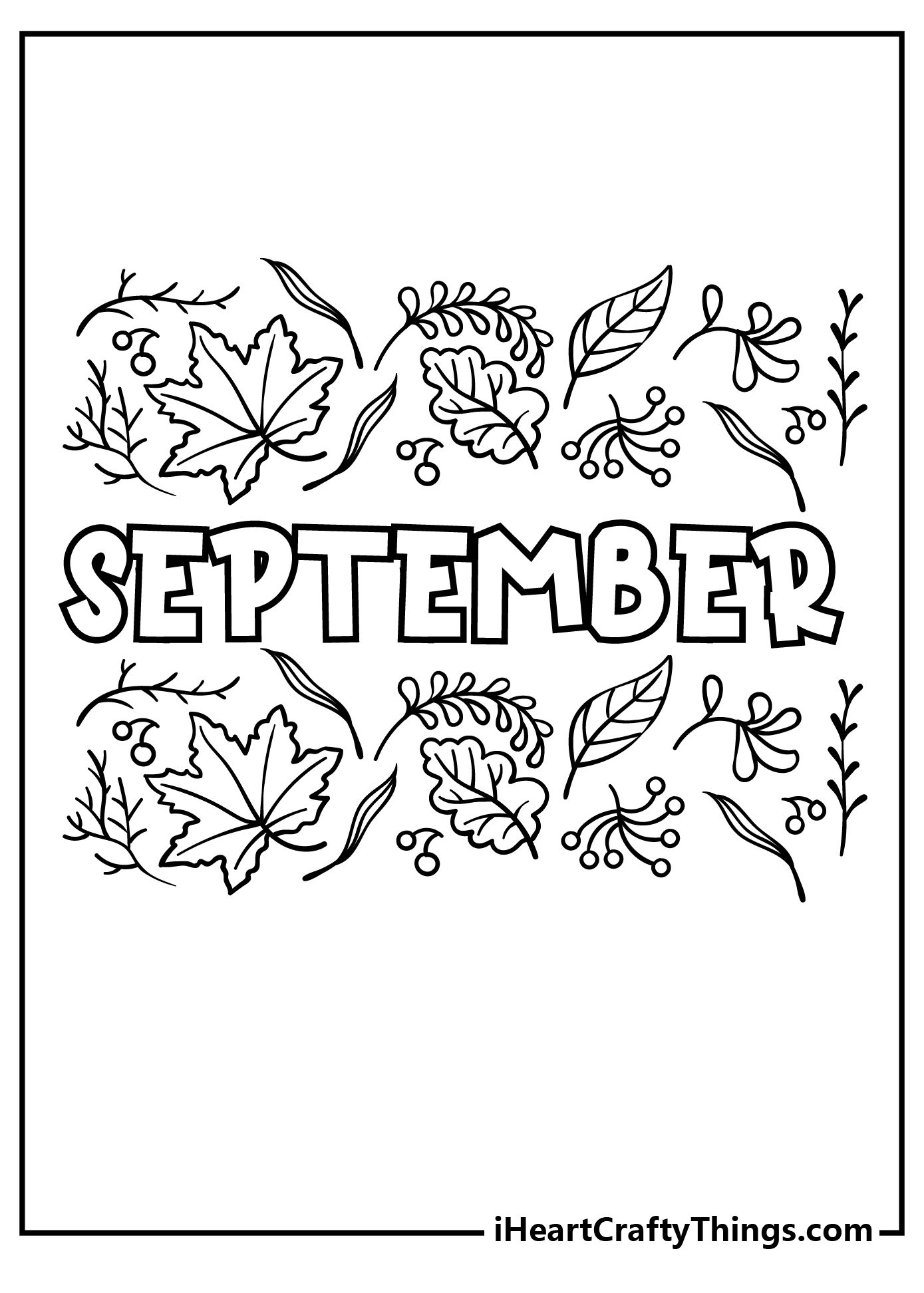 september coloring pages preschool