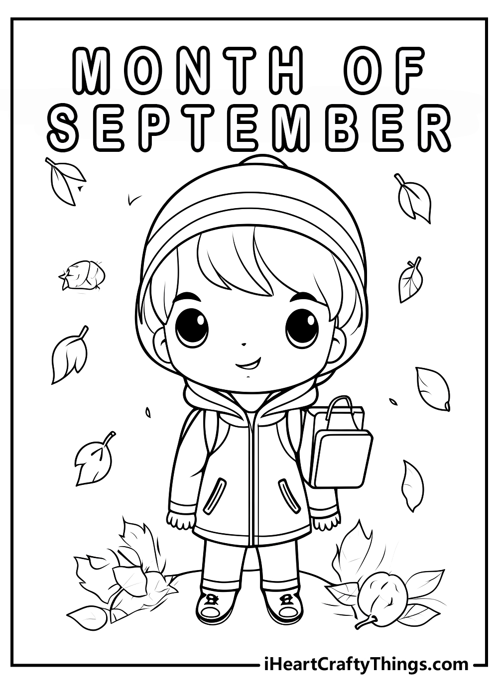 original september coloring printable