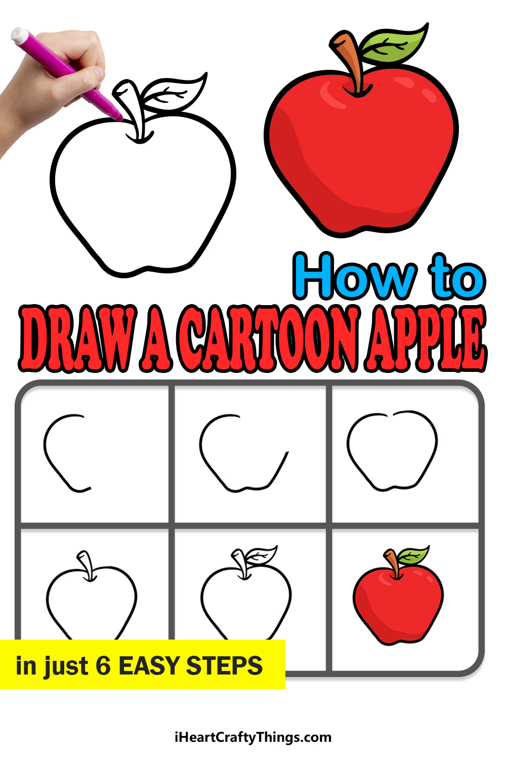 How To Draw An Apple For Kids? An Easy Step-By-Step Guide