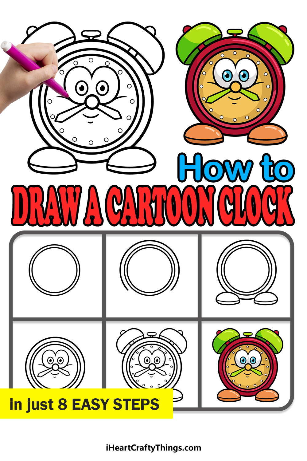 Easy and Cute Drawing for Kids | How to Draw Clock Face Animal Drawings |  By Activities For Kids | Hello friends, welcome to Kid Pid. In this video  we will present