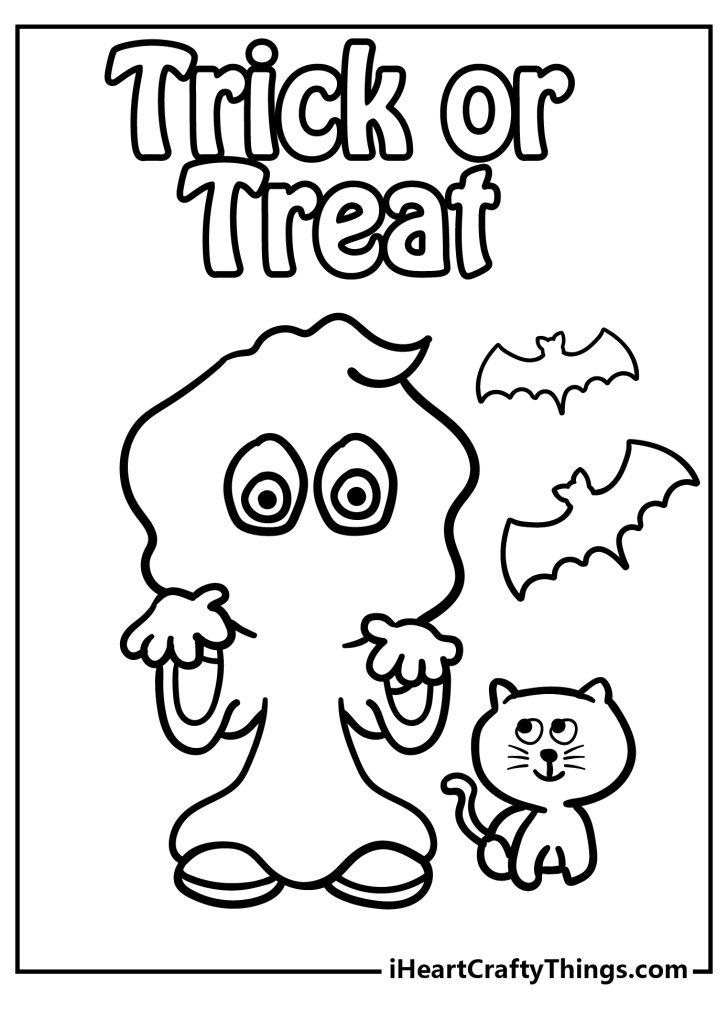 Trick Or Treat Coloring Pages (100% Free Printables)