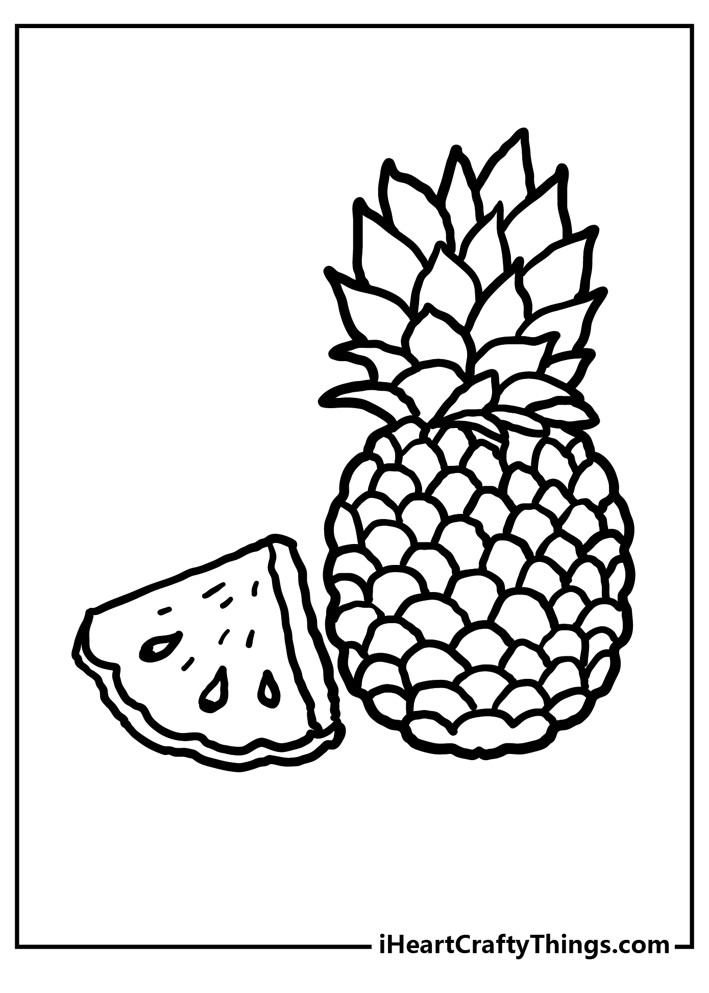 Tropical Coloring Book free printable