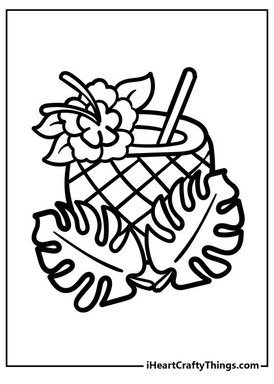 Tropical coloring pages