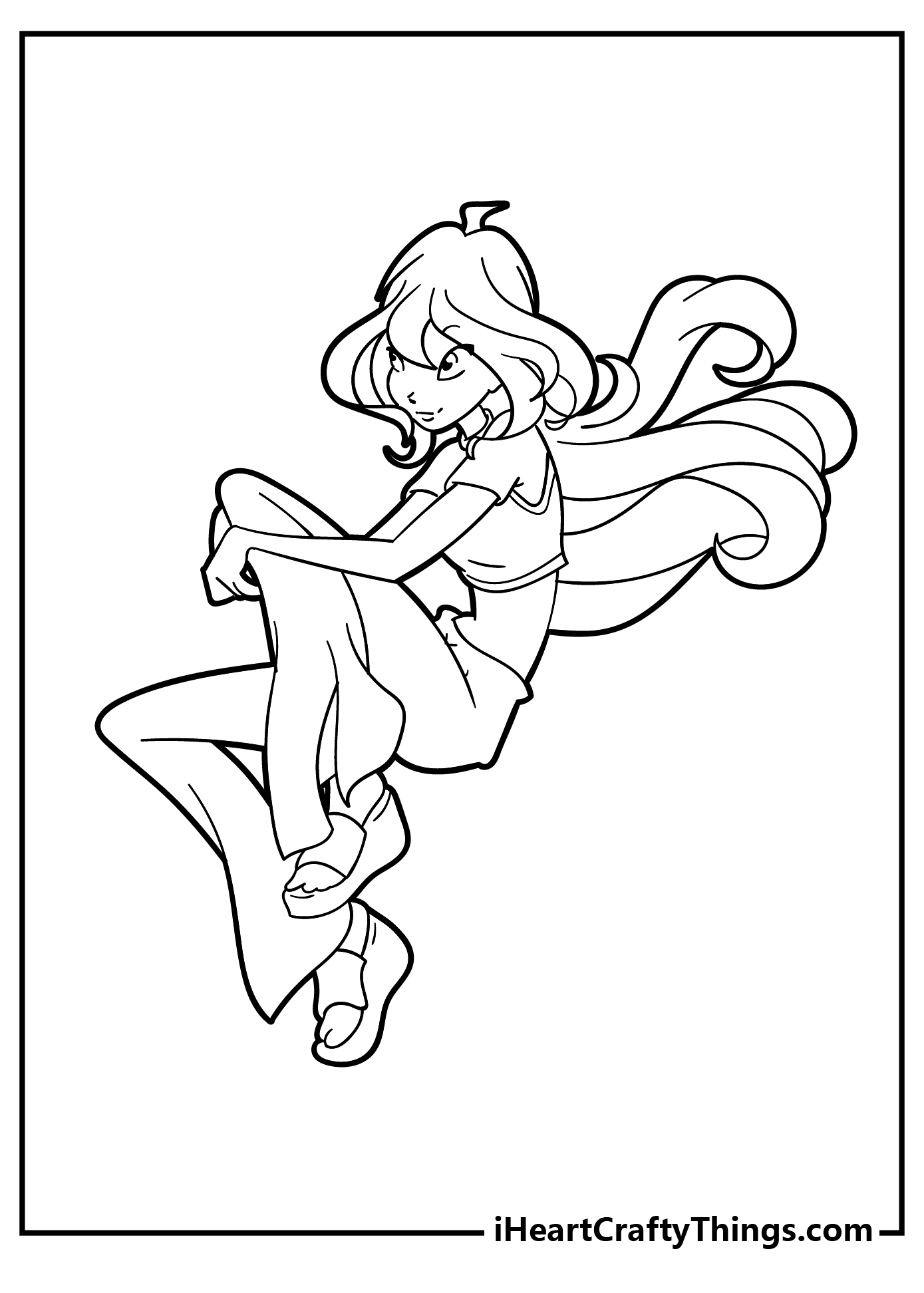 Winx Coloring Book for kids free printable