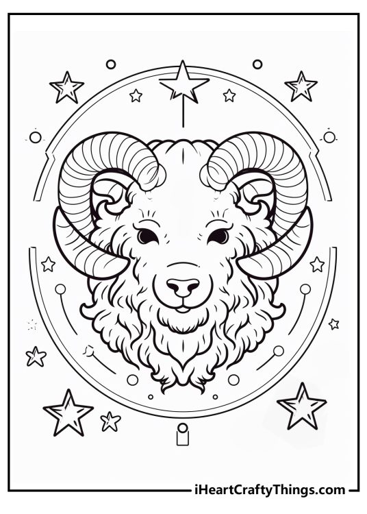 Zodiac Sign Coloring Pages (100% Free Printables)
