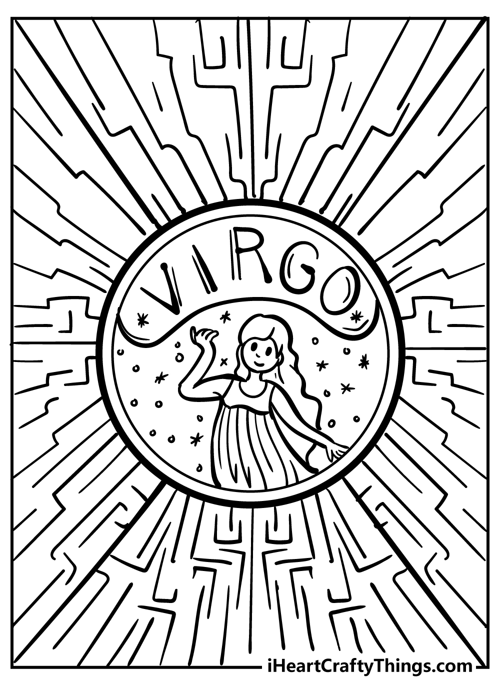 Zodiac Sign Coloring Pages for preschoolers free printable