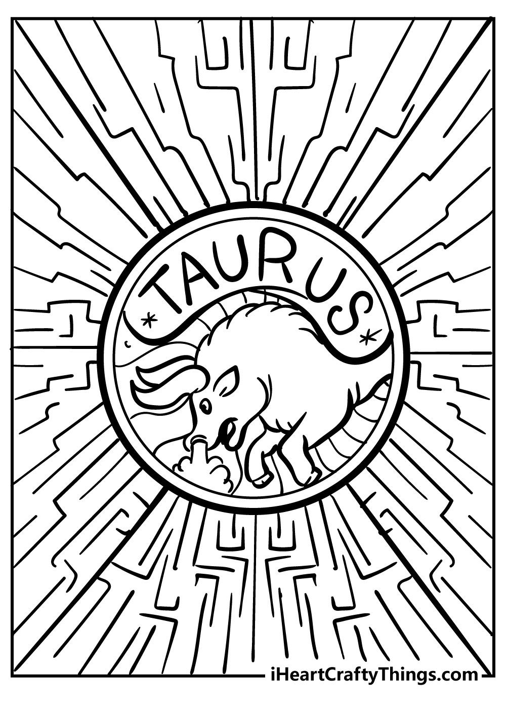 Zodiac Sign Coloring Book for adults free download