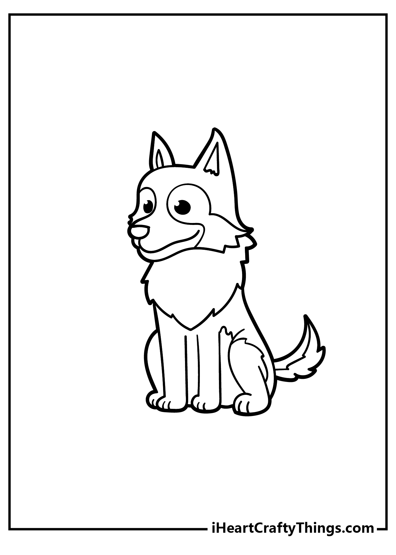 German Shepherd Coloring Pages free pdf download