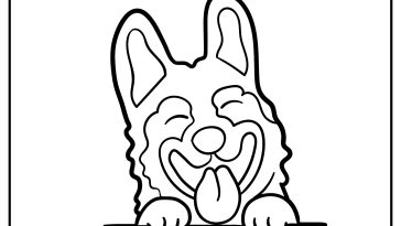 German shepherd coloring pages