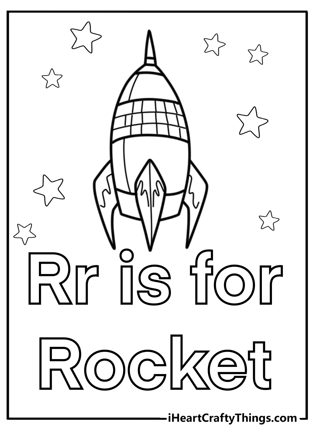 Letter r is for rocket