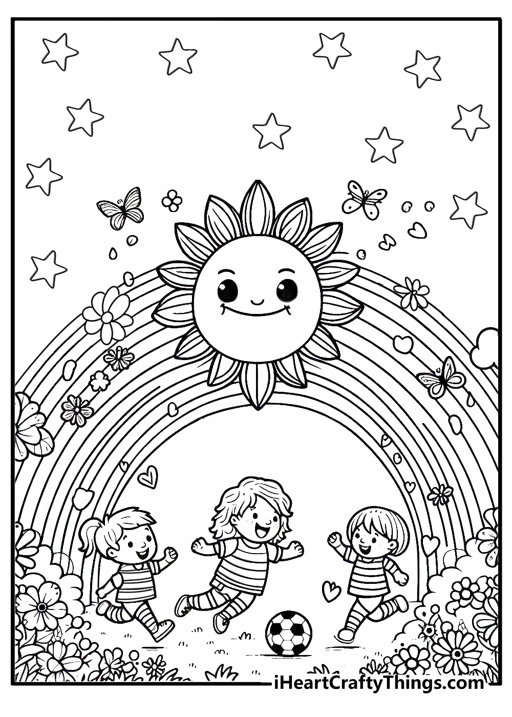 Super happy and exciting coloring page