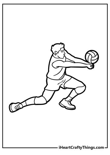 Volleyball Coloring Pages (100% Free Printables)