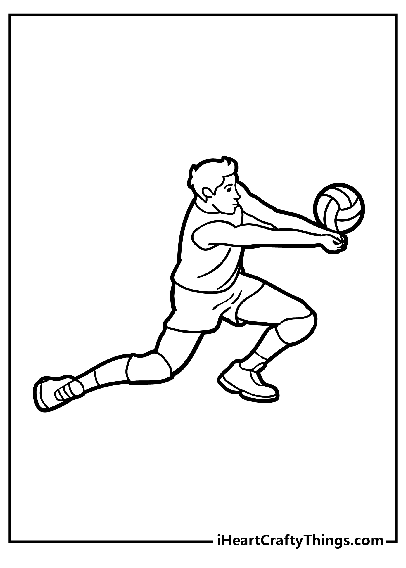 Volleyball Coloring Pages for kids free download
