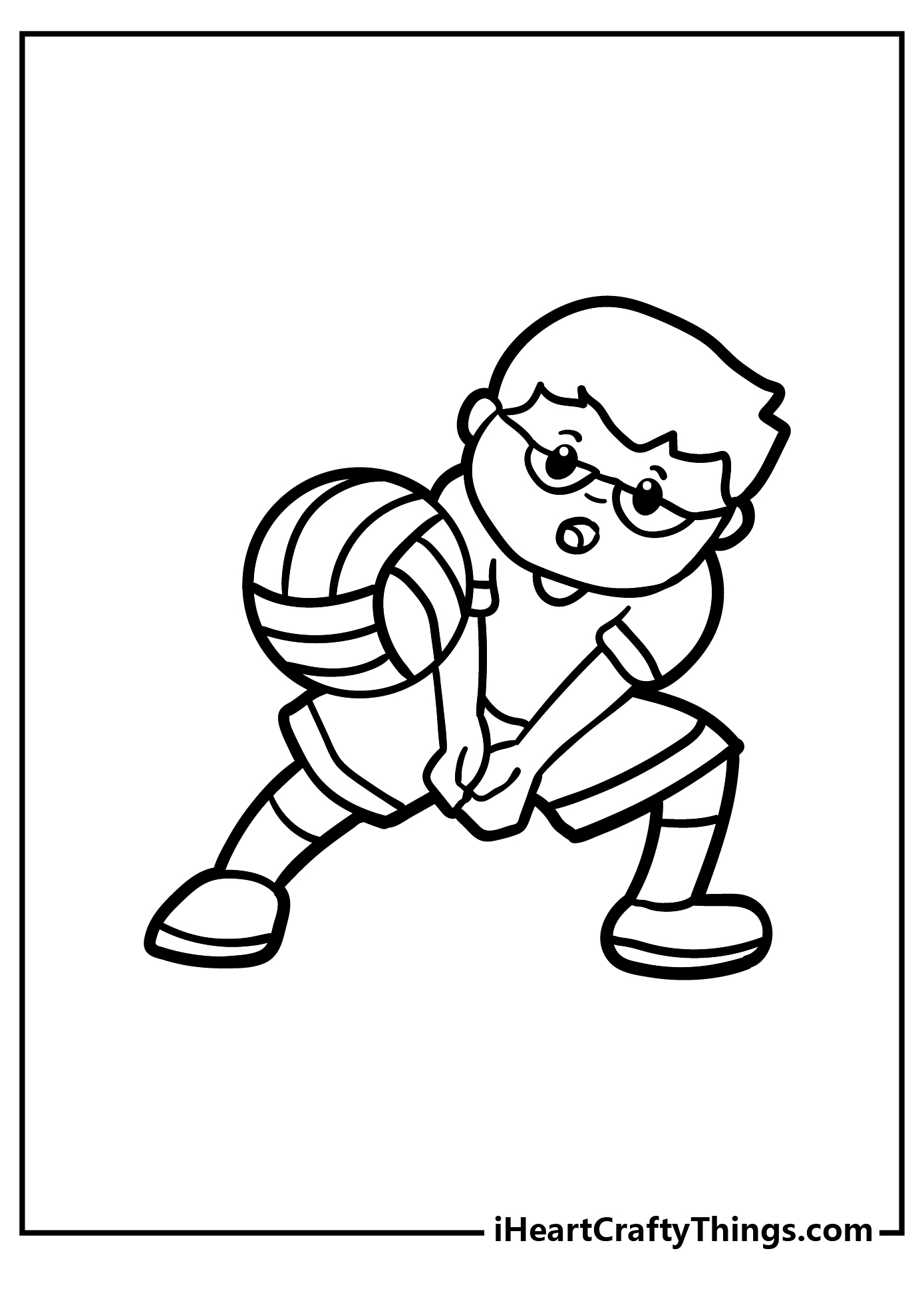 Volleyball Coloring Pages for adults free printable
