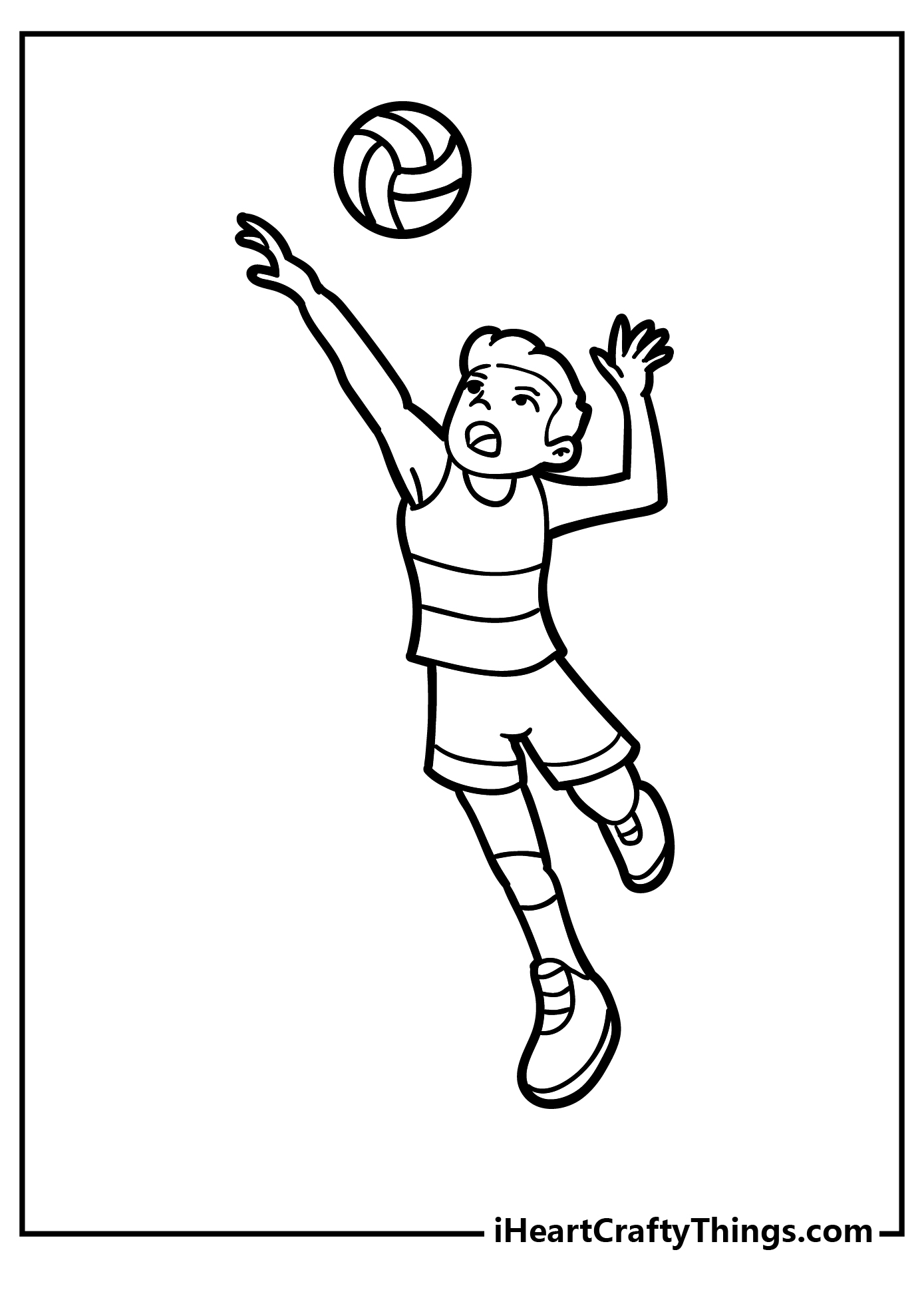 Volleyball Coloring Pages - Get Coloring Pages