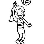 Volleyball Coloring Pages free printable