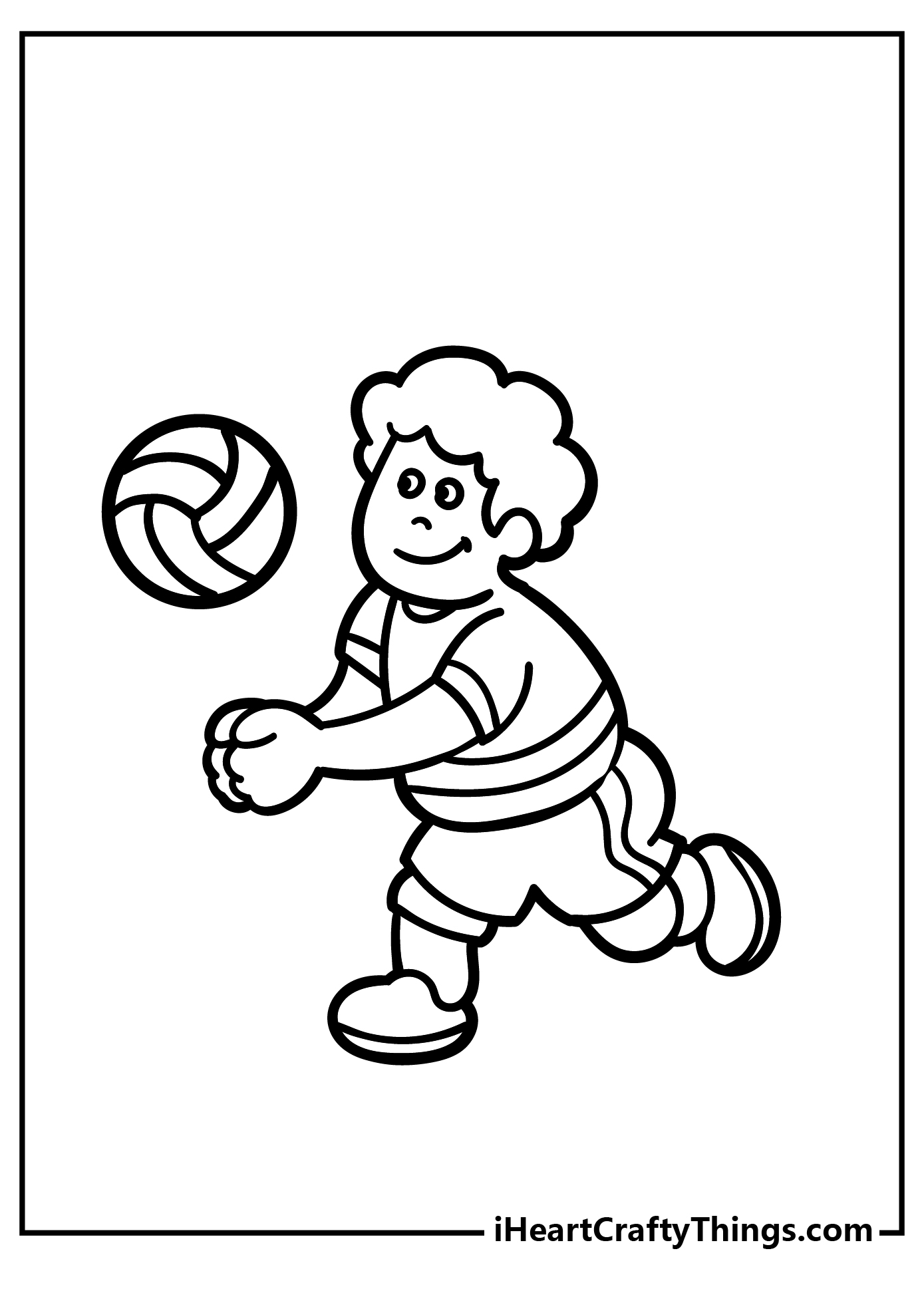 Volleyball Coloring Book for adults free download