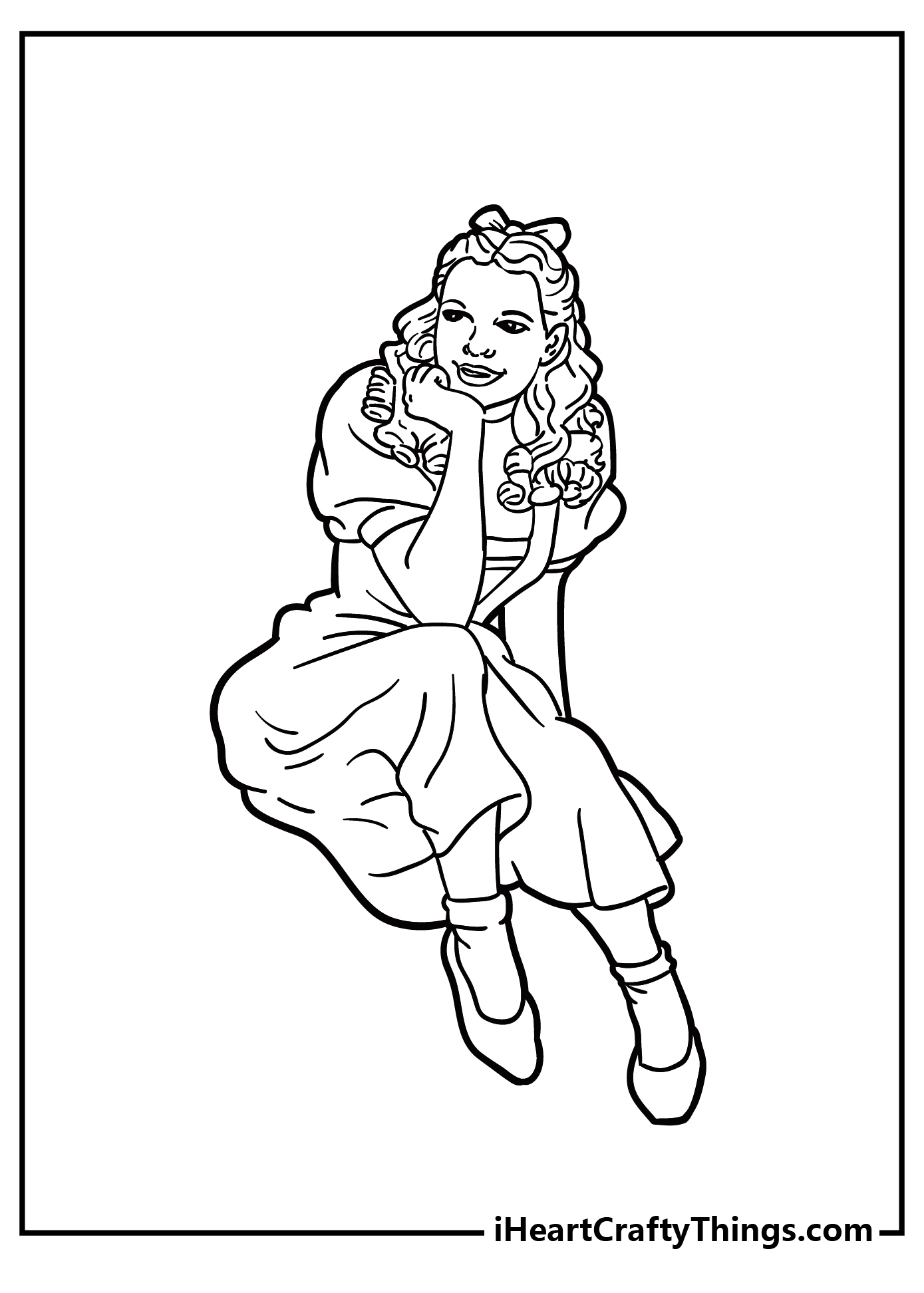 Wizard Of Oz Coloring Sheet for children free download