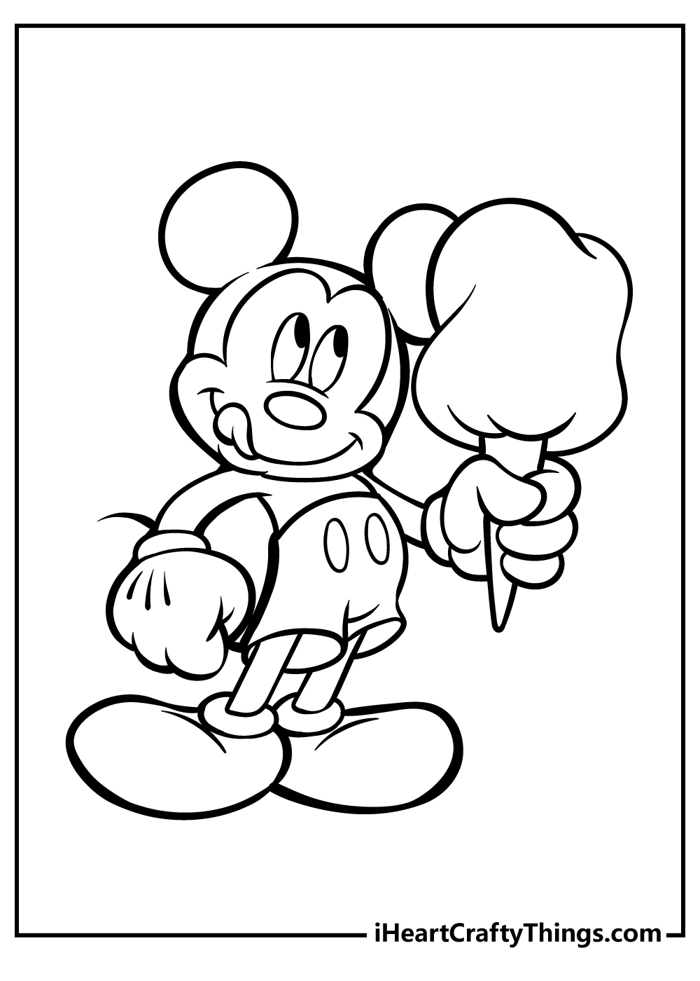 Mickey Mouse Coloring Pages for kids free download