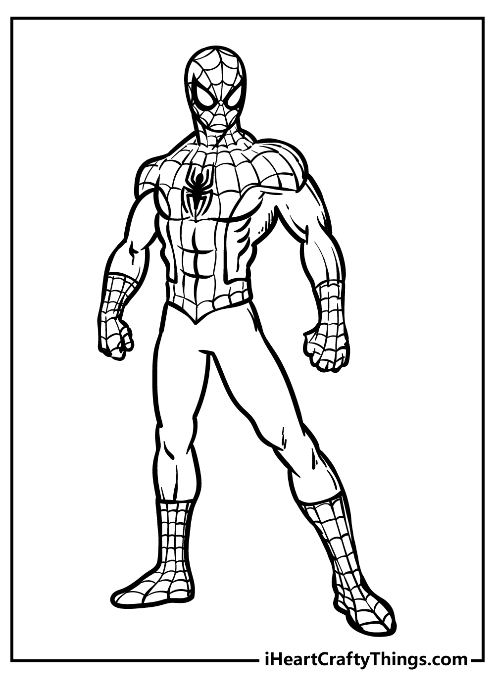 Spiderman Coloring Pages Free Great Coloring