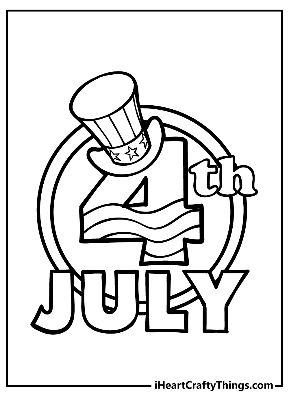 4th Of July Coloring Pages for kids free download