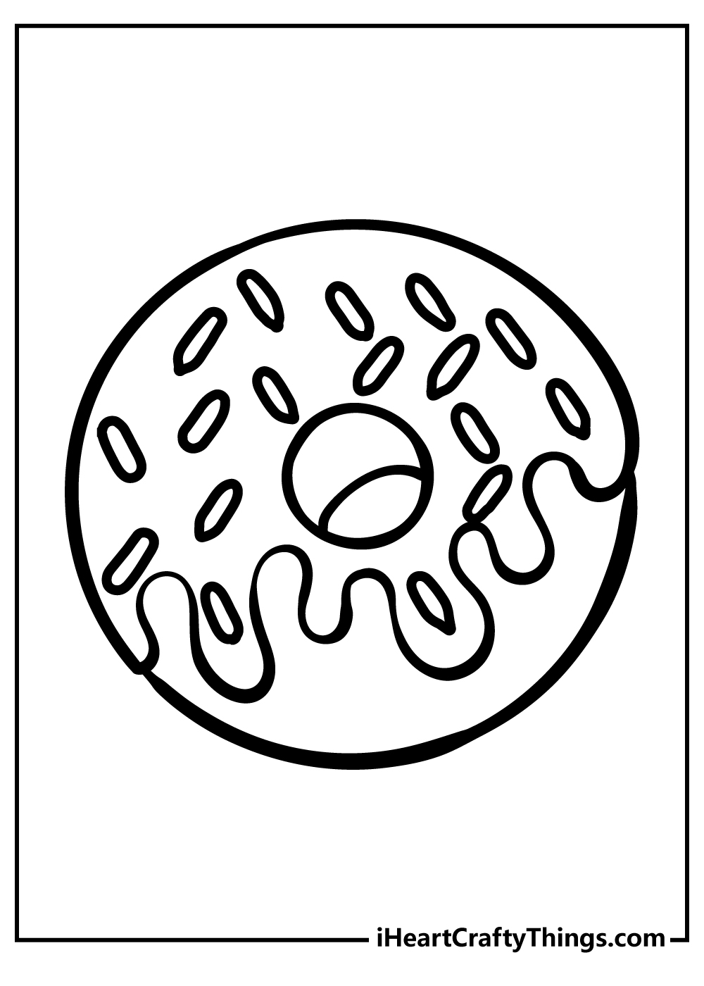 Donut Coloring Pages for kids free download