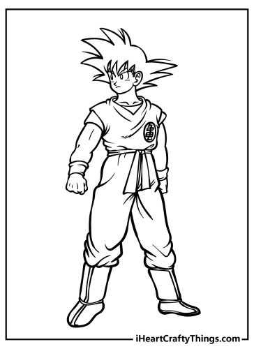 Dragon Ball Z Coloring Pages (100% Free Printables)