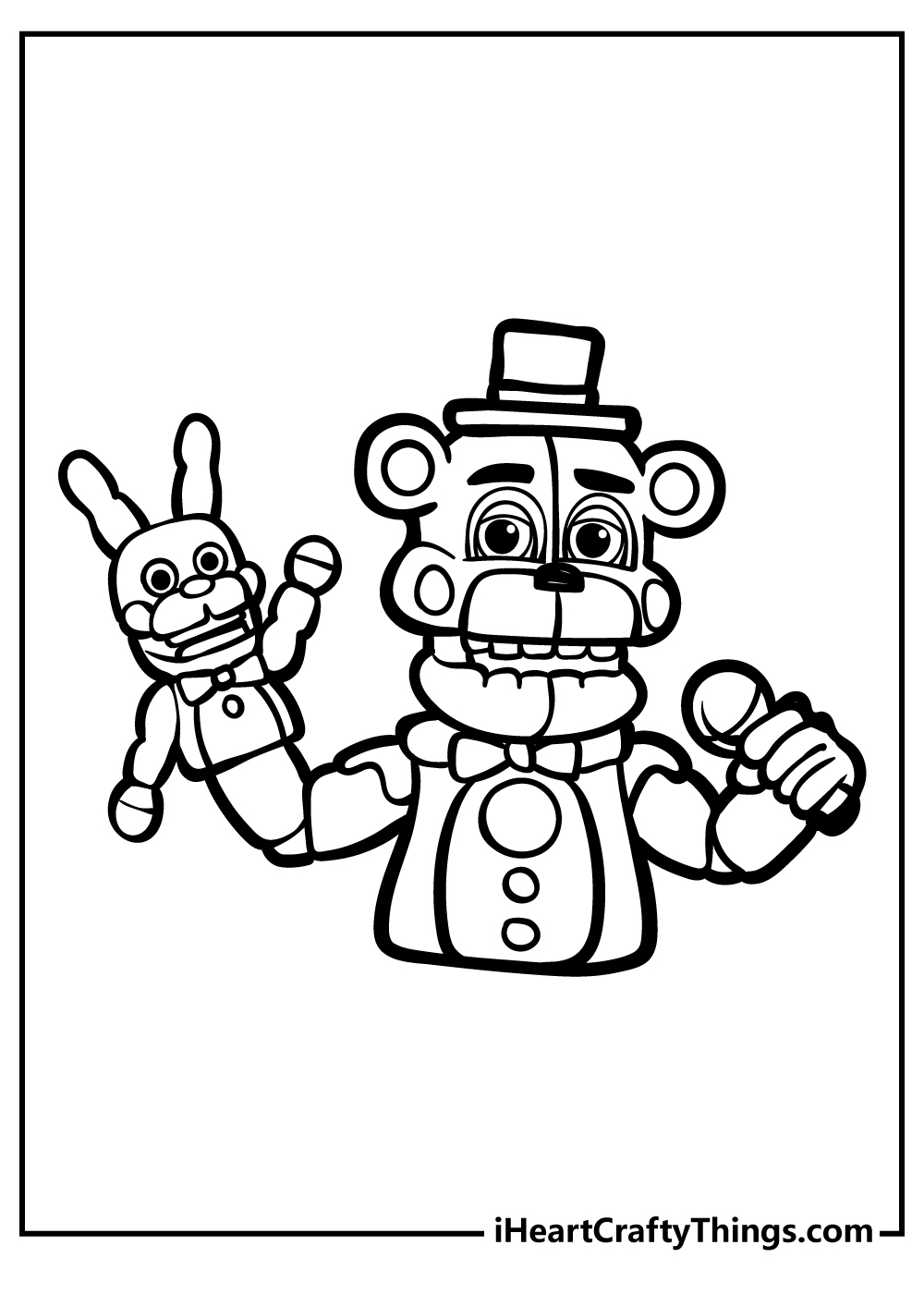 Cute Five Nights at Freddy's Coloring page