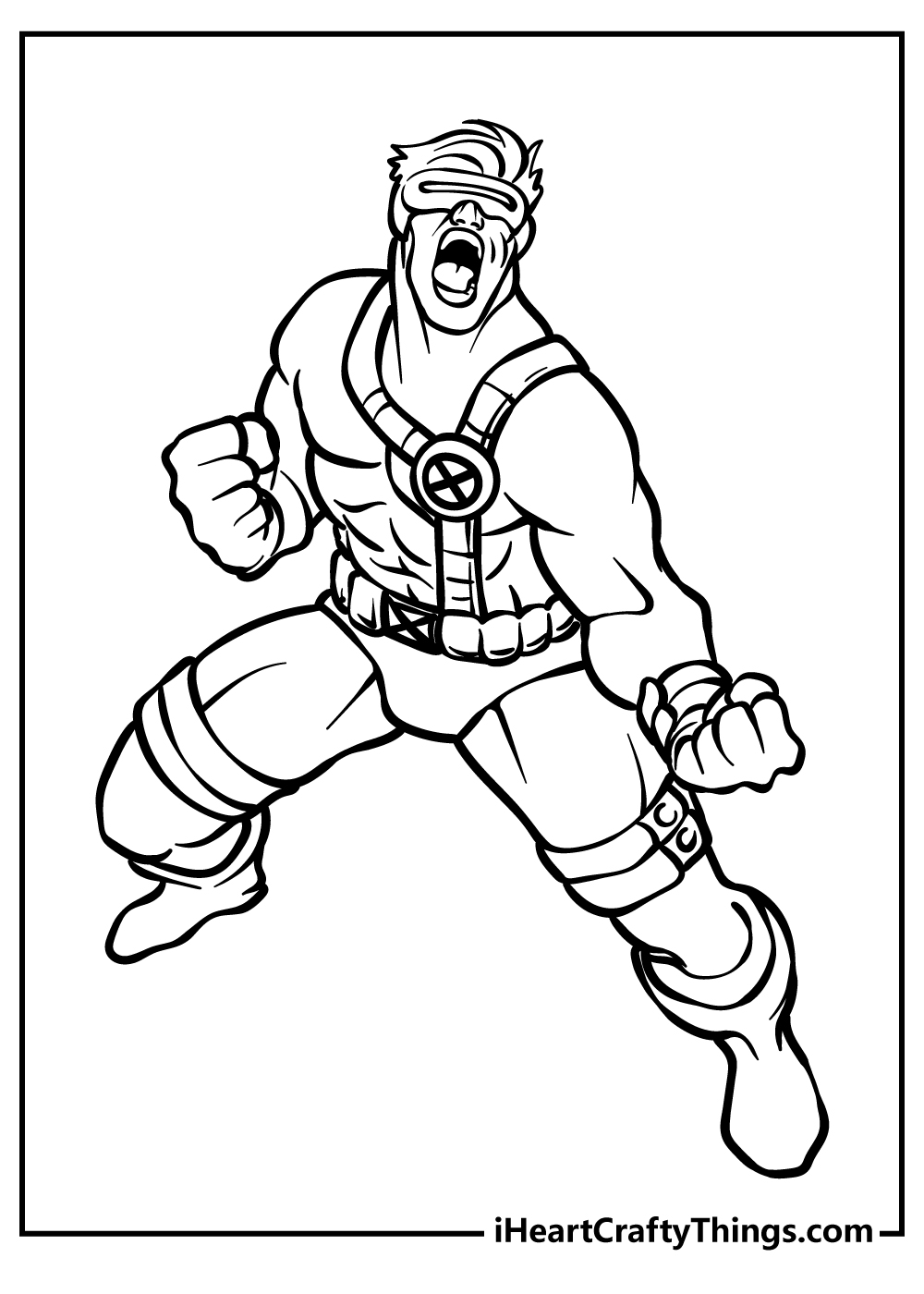 Superhero Coloring Sheets For Preschoolers