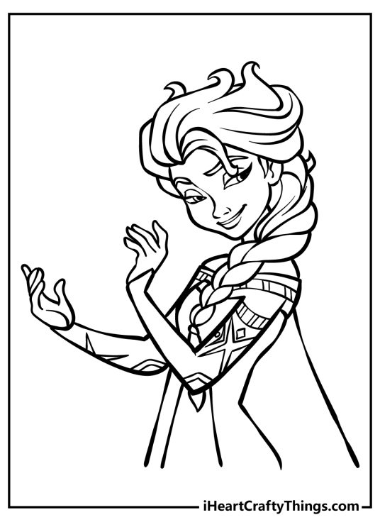 Elsa Coloring Pages for kids free download