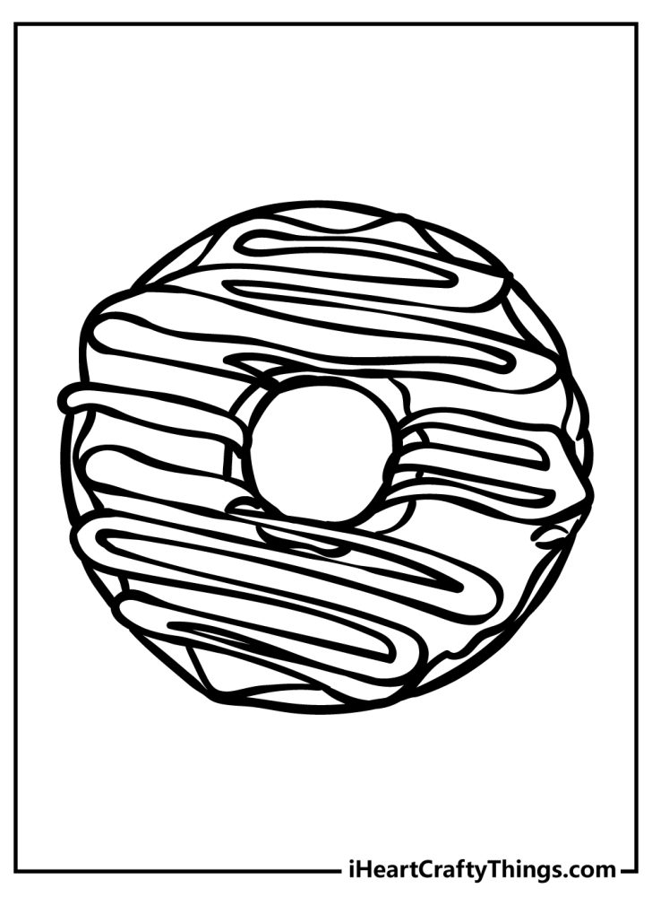 Donut Coloring Pages (100% Free Printables)