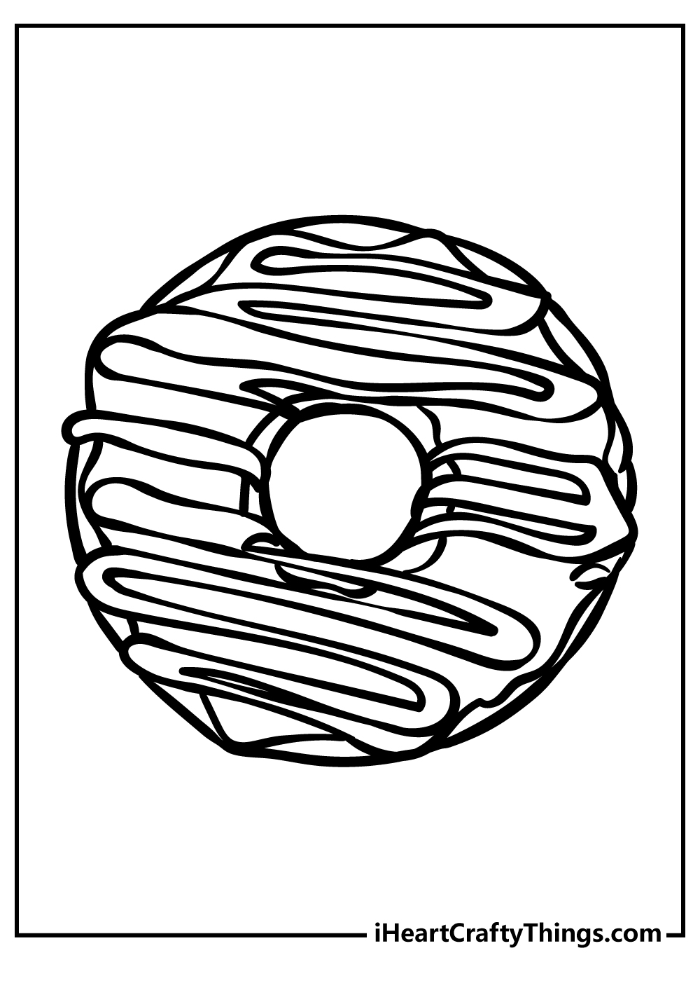 Donut Coloring Pages for kids free download