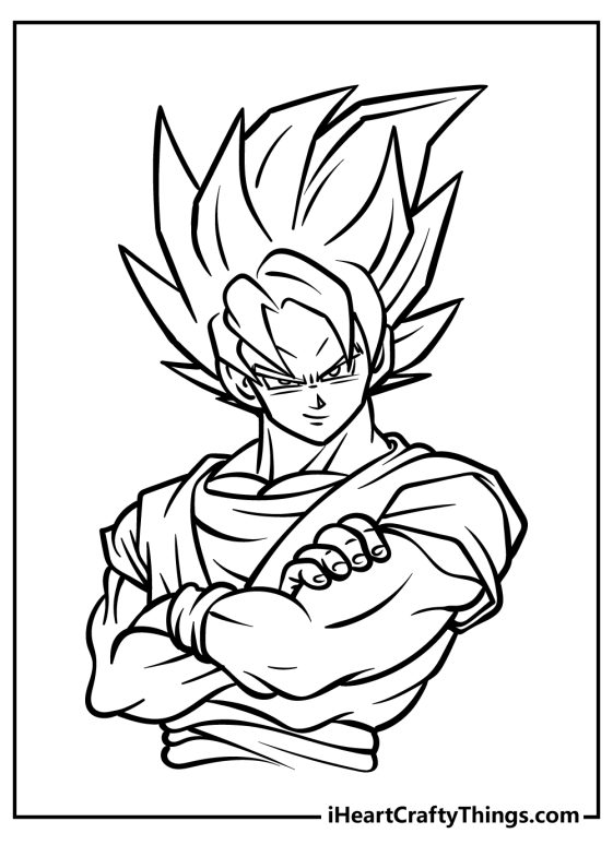 Printable Dragon Ball Z Coloring Pages Updated 2023 2741