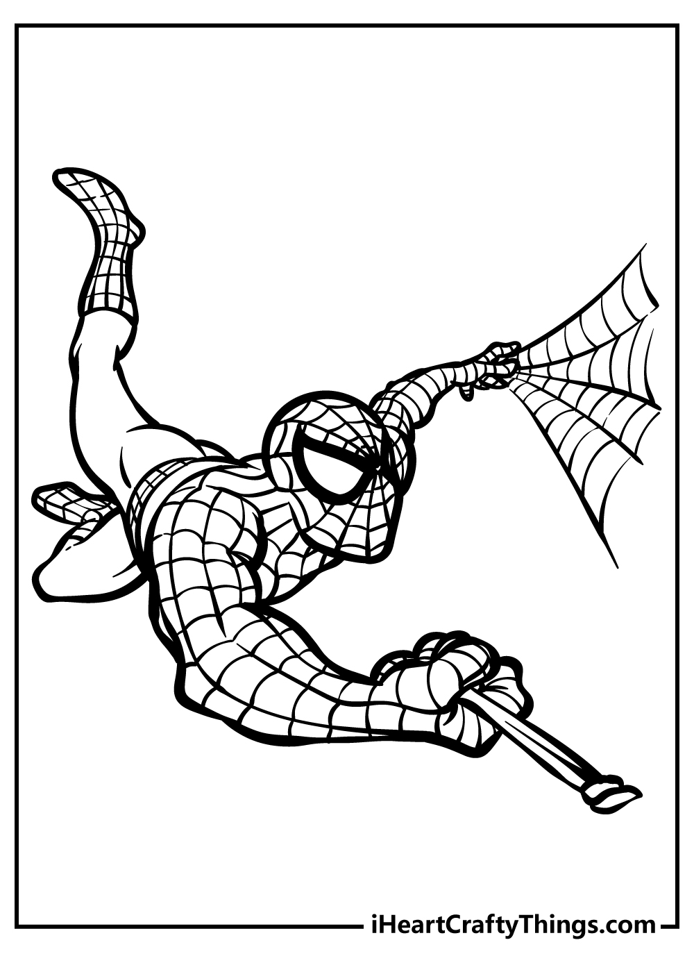 Spider-Man Coloring Pages for adults free printable