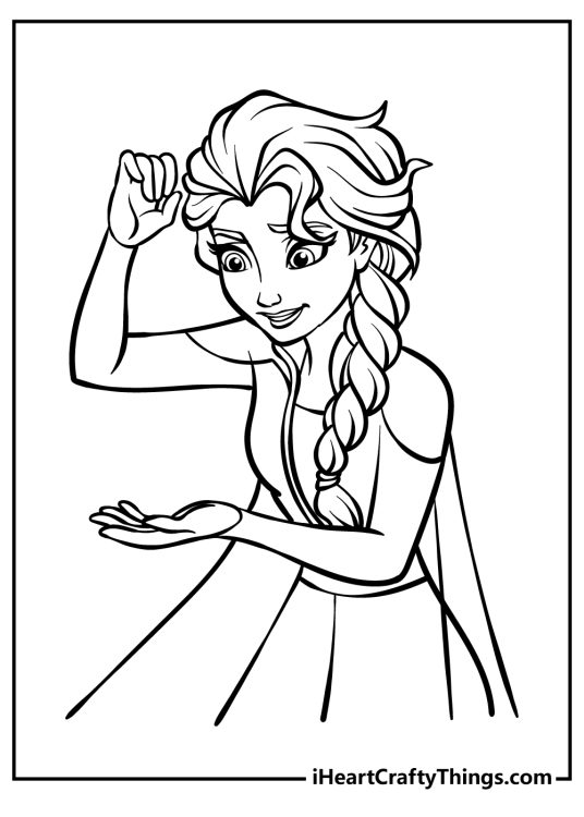 Elsa Coloring Pages free pdf download