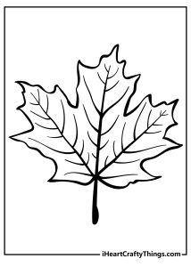 Leaf Coloring Pages (100% Free Printables)