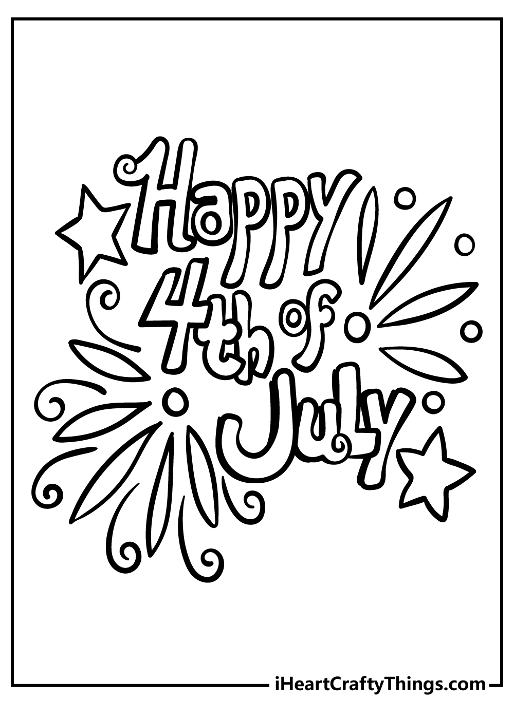 happy 4th of july coloring pages