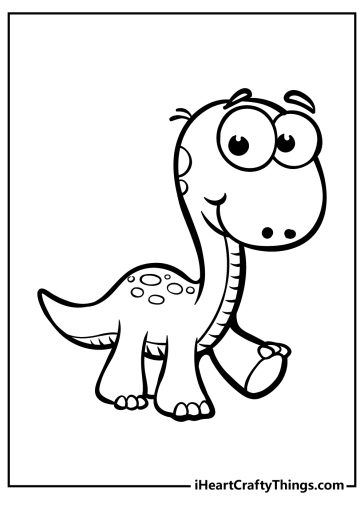 Baby Dinosaur Coloring Pages (100% Free Printables)