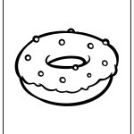 Donut Coloring Pages free printable