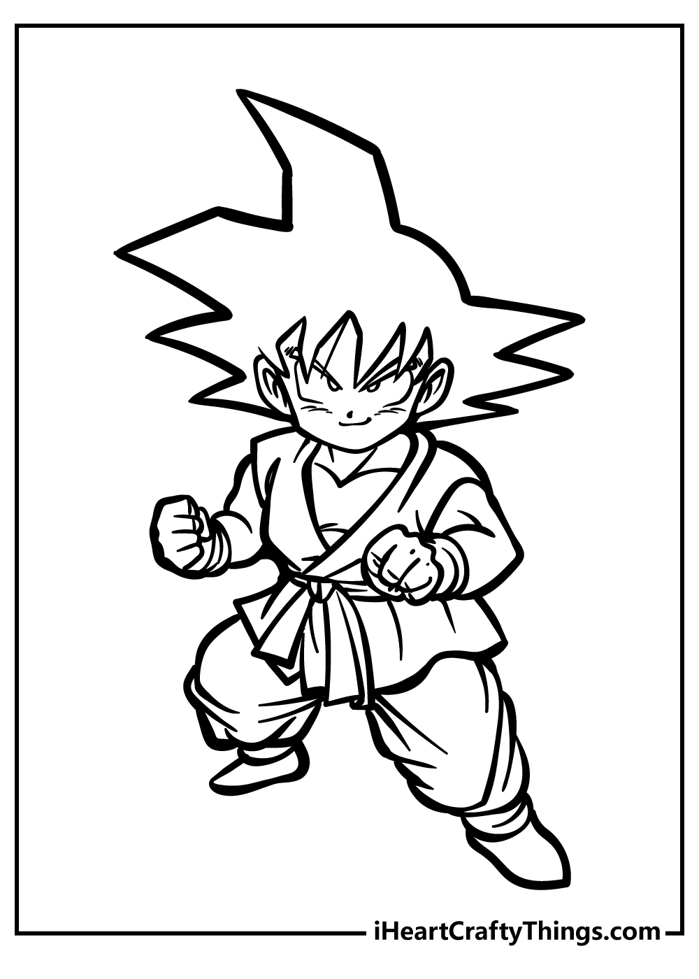 Dragon Ball Z Easy Coloring Pages