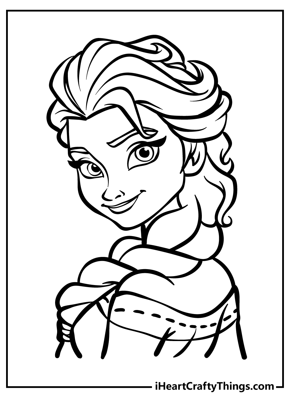 Elsa Coloring Pages for adults free printable