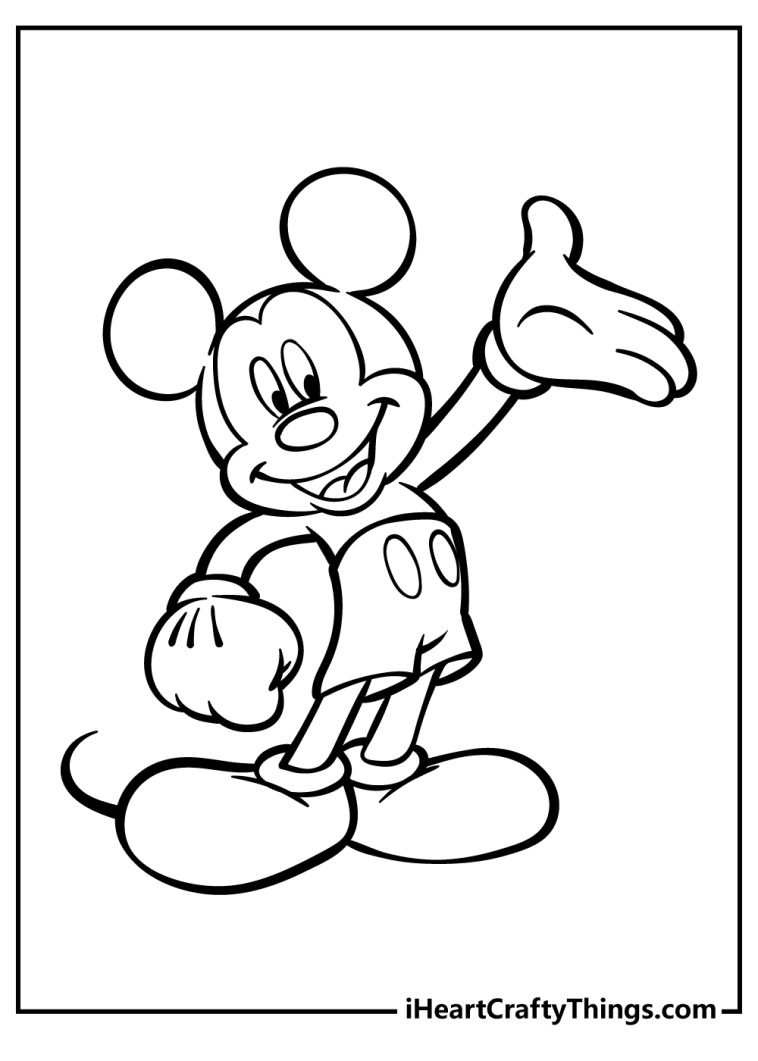 35 Mickey Mouse Coloring Pages (100% Free Printables)