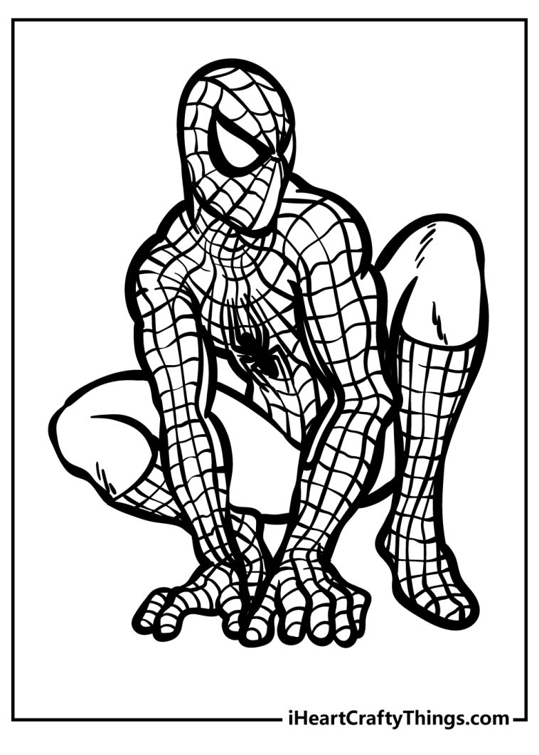 50 Spiderman Coloring Pages For Kids (Free PDF Printables)