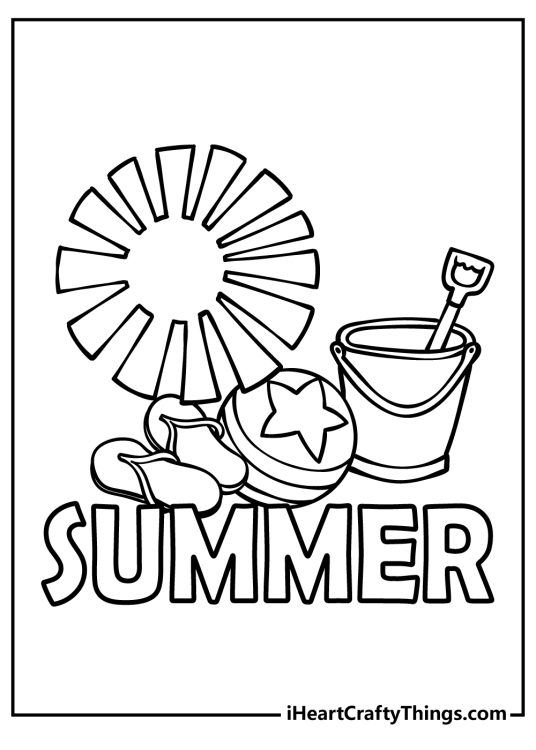 30 New Summer Coloring Pages For 2024 (100% Free To Print)