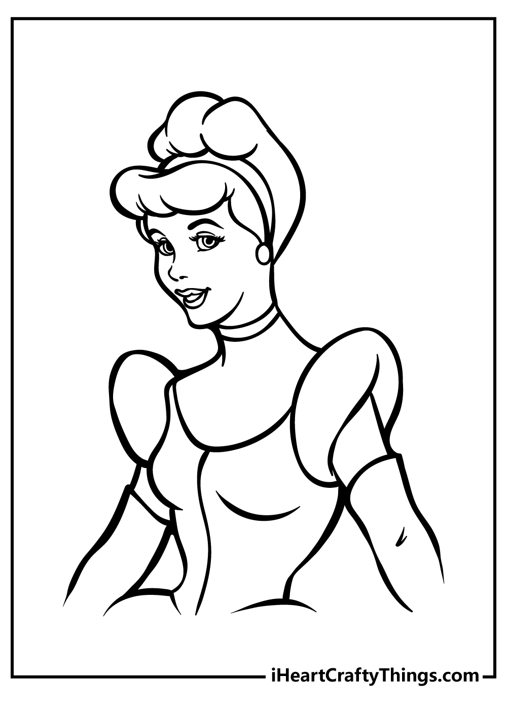 Cinderella coloring pages free printable