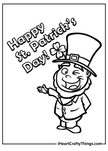 35 Free St Patricks Day Coloring Pages PDF Printables For Kids